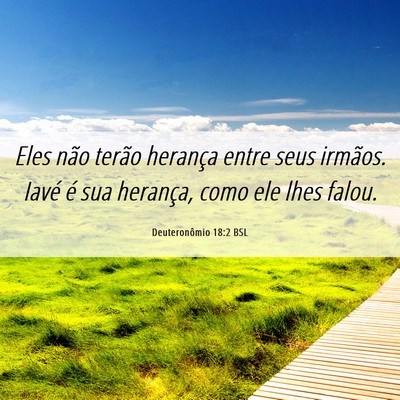 Picture 06 - Deuteronômio 18:2 BSL - Eles não terão herança entre seus irmãos. - Bible Verse Picture
