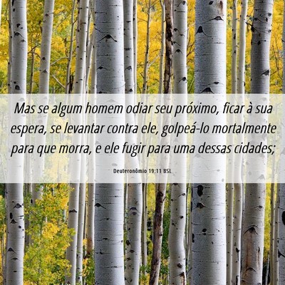 Picture 06 - Deuteronômio 19:11 BSL - Mas se algum homem odiar seu próximo, ficar à - Bible Verse Picture