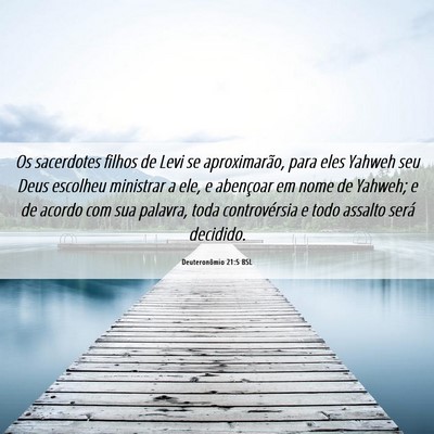 Picture 06 - Deuteronômio 21:5 BSL - Os sacerdotes filhos de Levi se aproximarão, - Bible Verse Picture