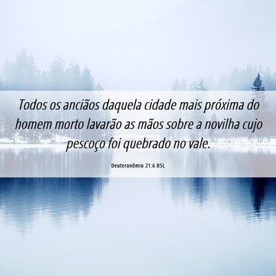 Picture 06 - Deuteronômio 21:6 BSL - Todos os anciãos daquela cidade mais próxima do - Bible Verse Picture