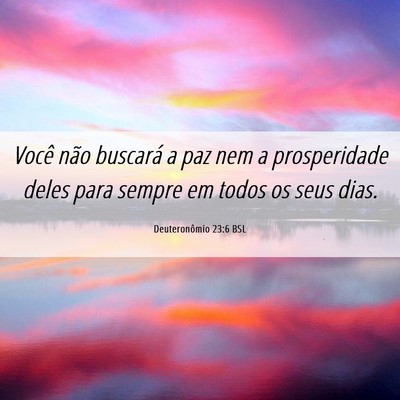 Picture 06 - Deuteronômio 23:6 BSL - Você não buscará a paz nem a prosperidade - Bible Verse Picture
