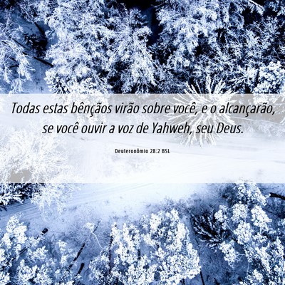 Picture 06 - Deuteronômio 28:2 BSL - Todas estas bênçãos virão sobre você, e o - Bible Verse Picture