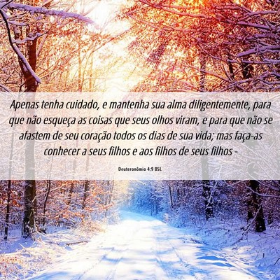 Picture 06 - Deuteronômio 4:9 BSL - Apenas tenha cuidado, e mantenha sua alma - Bible Verse Picture