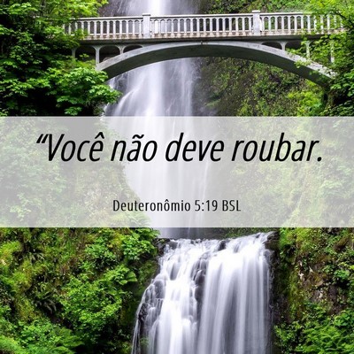 Picture 06 - Deuteronômio 5:19 BSL - “Você não deve - Bible Verse Picture