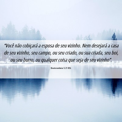 Picture 06 - Deuteronômio 5:21 BSL - “Você não cobiçará a esposa de seu vizinho. - Bible Verse Picture