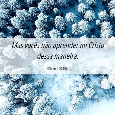 Picture 06 - Efésios 4:20 BSL - Mas vocês não aprenderam Cristo dessa - Bible Verse Picture