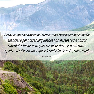 Picture 06 - Esdras 9:7 BSL - Desde os dias de nossos pais temos sido - Bible Verse Picture