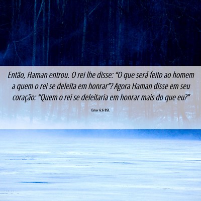 Picture 06 - Ester 6:6 BSL - Então, Haman entrou. O rei lhe disse: “O que - Bible Verse Picture