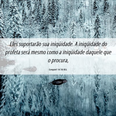 Picture 06 - Ezequiel 14:10 BSL - Eles suportarão sua iniqüidade. A iniqüidade - Bible Verse Picture