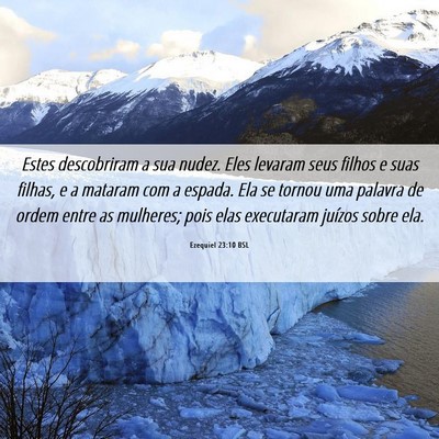 Picture 06 - Ezequiel 23:10 BSL - Estes descobriram a sua nudez. Eles levaram seus - Bible Verse Picture