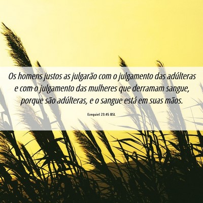 Picture 06 - Ezequiel 23:45 BSL - Os homens justos as julgarão com o julgamento - Bible Verse Picture