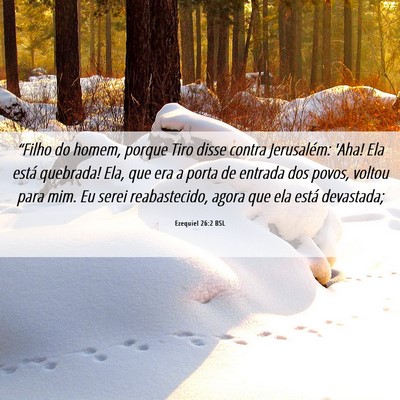 Picture 06 - Ezequiel 26:2 BSL - “Filho do homem, porque Tiro disse contra - Bible Verse Picture