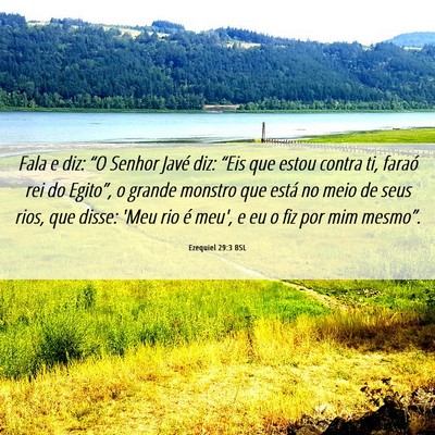 Picture 06 - Ezequiel 29:3 BSL - Fala e diz: “O Senhor Javé diz: “Eis que - Bible Verse Picture