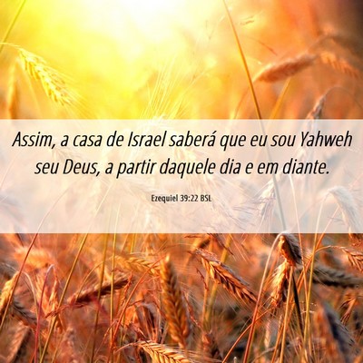 Picture 06 - Ezequiel 39:22 BSL - Assim, a casa de Israel saberá que eu sou Yahweh - Bible Verse Picture