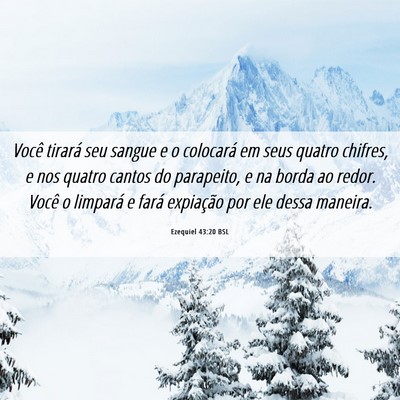 Picture 06 - Ezequiel 43:20 BSL - Você tirará seu sangue e o colocará em seus - Bible Verse Picture