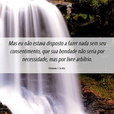 Picture 06 - Filemom 1:14 BSL - Mas eu não estava disposto a fazer nada sem seu - Bible Verse Picture