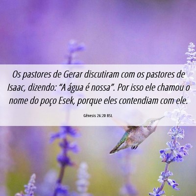 Picture 06 - Gênesis 26:20 BSL - Os pastores de Gerar discutiram com os pastores - Bible Verse Picture
