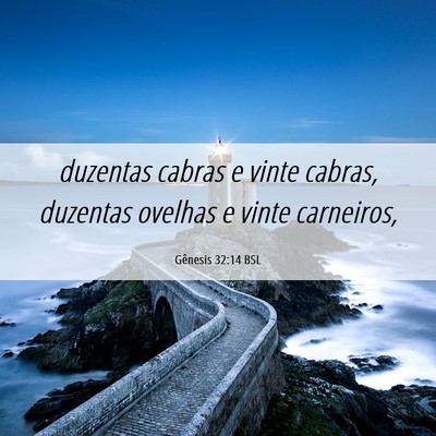 Picture 06 - Gênesis 32:14 BSL - duzentas cabras e vinte cabras, duzentas ovelhas - Bible Verse Picture