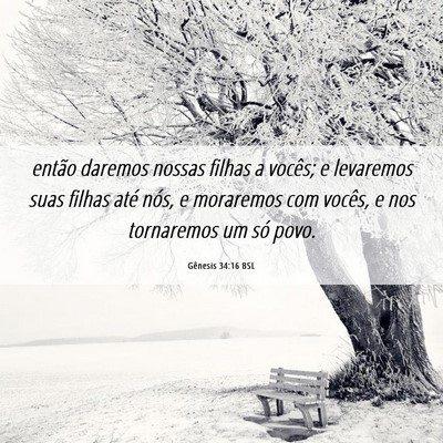 Picture 06 - Gênesis 34:16 BSL - então daremos nossas filhas a vocês; e - Bible Verse Picture