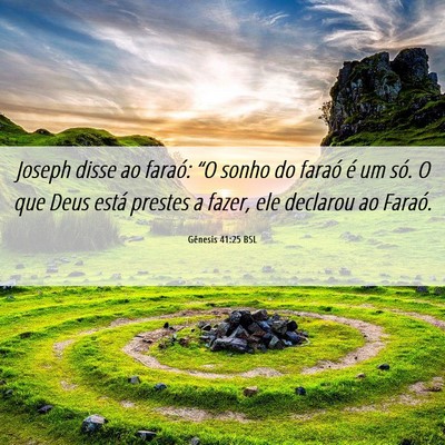 Picture 06 - Gênesis 41:25 BSL - Joseph disse ao faraó: “O sonho do faraó é - Bible Verse Picture
