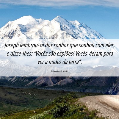 Picture 06 - Gênesis 42:9 BSL - Joseph lembrou-se dos sonhos que sonhou com eles, - Bible Verse Picture