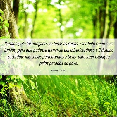 Picture 06 - Hebreus 2:17 BSL - Portanto, ele foi obrigado em todas as coisas a - Bible Verse Picture