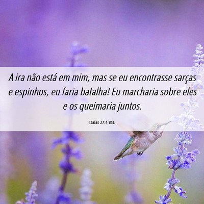 Picture 06 - Isaías 27:4 BSL - A ira não está em mim, mas se eu encontrasse - Bible Verse Picture