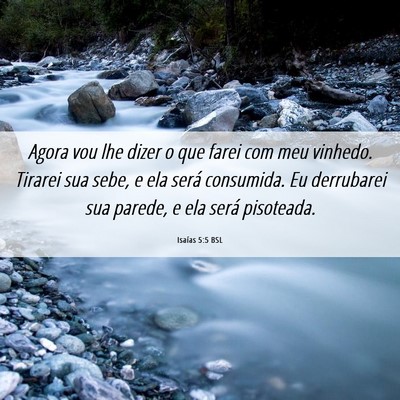 Picture 06 - Isaías 5:5 BSL - Agora vou lhe dizer o que farei com meu vinhedo. - Bible Verse Picture
