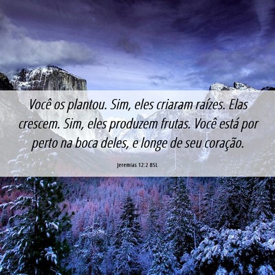 Picture 06 - Jeremias 12:2 BSL - Você os plantou. Sim, eles criaram raízes. Elas - Bible Verse Picture