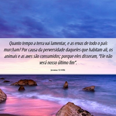 Picture 06 - Jeremias 12:4 BSL - Quanto tempo a terra vai lamentar, e as ervas de - Bible Verse Picture