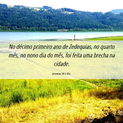 Picture 06 - Jeremias 39:2 BSL - No décimo primeiro ano de Zedequias, no quarto - Bible Verse Picture