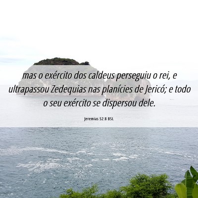 Picture 06 - Jeremias 52:8 BSL - mas o exército dos caldeus perseguiu o rei, e - Bible Verse Picture