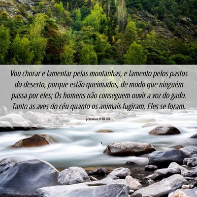Picture 06 - Jeremias 9:10 BSL - Vou chorar e lamentar pelas montanhas, e lamento - Bible Verse Picture