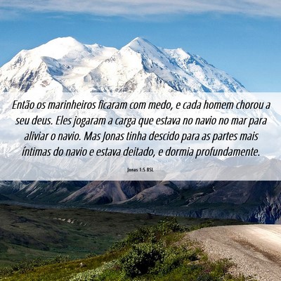 Picture 06 - Jonas 1:5 BSL - Então os marinheiros ficaram com medo, e cada - Bible Verse Picture