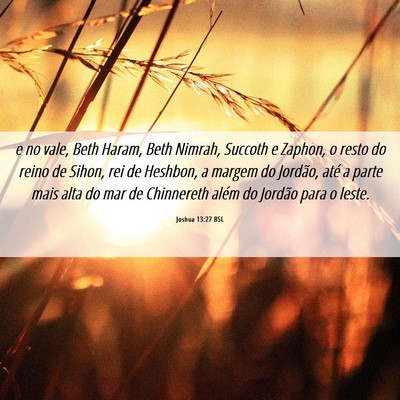 Picture 06 - Joshua 13:27 BSL - e no vale, Beth Haram, Beth Nimrah, Succoth e - Bible Verse Picture