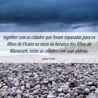 Picture 06 - Joshua 16:9 BSL - together com as cidades que foram separadas para - Bible Verse Picture