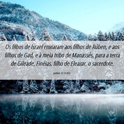 Picture 06 - Joshua 22:13 BSL - Os filhos de Israel enviaram aos filhos de - Bible Verse Picture