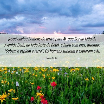 Picture 06 - Joshua 7:2 BSL - Josué enviou homens de Jericó para Ai, que fica - Bible Verse Picture