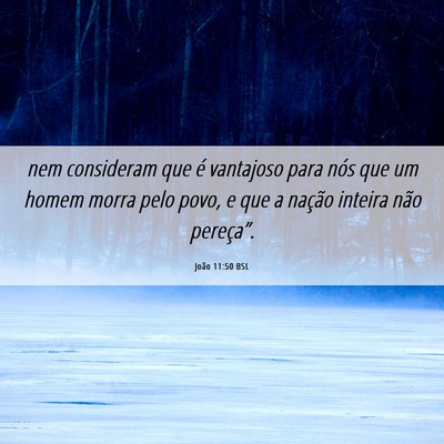 Picture 06 - João 11:50 BSL - nem consideram que é vantajoso para nós que um - Bible Verse Picture