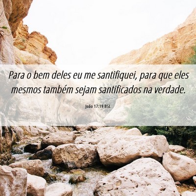 Picture 06 - João 17:19 BSL - Para o bem deles eu me santifiquei, para que eles - Bible Verse Picture