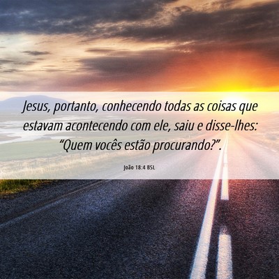 Picture 06 - João 18:4 BSL - Jesus, portanto, conhecendo todas as coisas que - Bible Verse Picture