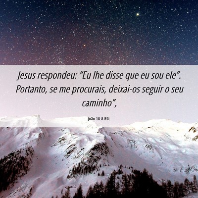 Picture 06 - João 18:8 BSL - Jesus respondeu: “Eu lhe disse que eu sou - Bible Verse Picture