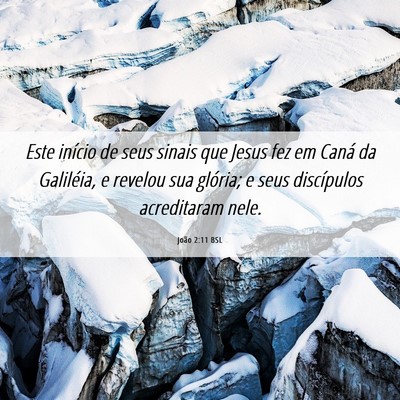 Picture 06 - João 2:11 BSL - Este início de seus sinais que Jesus fez em - Bible Verse Picture