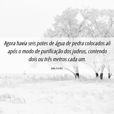 Picture 06 - João 2:6 BSL - Agora havia seis potes de água de pedra - Bible Verse Picture