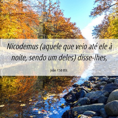 Picture 06 - João 7:50 BSL - Nicodemus (aquele que veio até ele à noite, - Bible Verse Picture