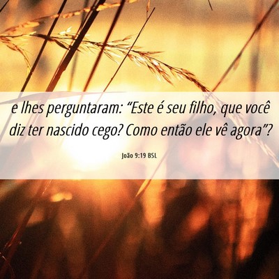 Picture 06 - João 9:19 BSL - e lhes perguntaram: “Este é seu filho, que - Bible Verse Picture