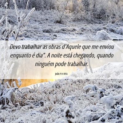 Picture 06 - João 9:4 BSL - Devo trabalhar as obras d'Aquele que me enviou - Bible Verse Picture
