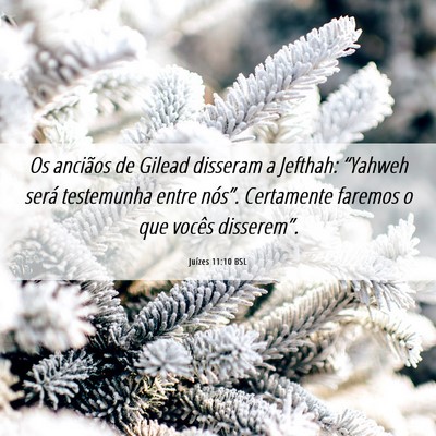Picture 06 - Juízes 11:10 BSL - Os anciãos de Gilead disseram a Jefthah: - Bible Verse Picture