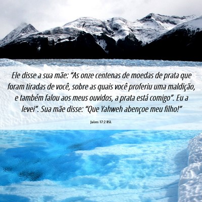 Picture 06 - Juízes 17:2 BSL - Ele disse a sua mãe: “As onze centenas de - Bible Verse Picture