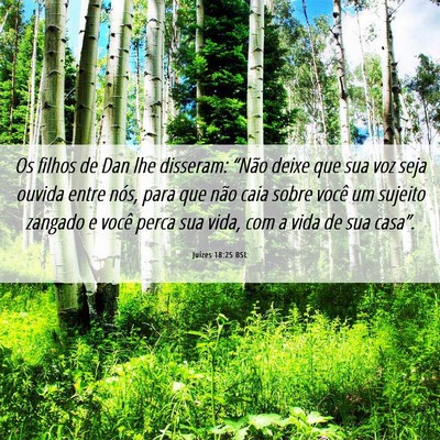 Picture 06 - Juízes 18:25 BSL - Os filhos de Dan lhe disseram: “Não deixe que - Bible Verse Picture